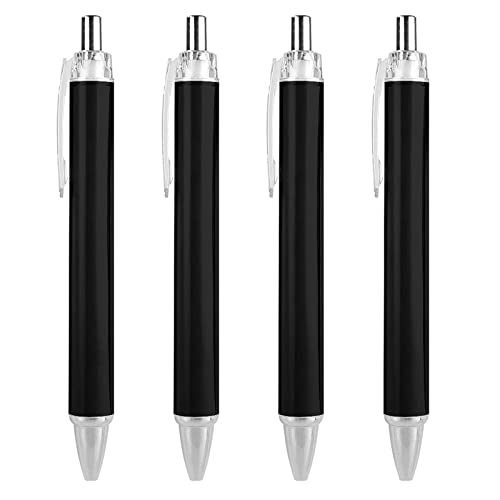 Music Piano Keys Ballpoint Pen Retractable Work Pens for Men Women Office Gift 4 PCS