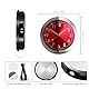 HhBdy Mini Uhr Auto Uhr Armaturenbrett, Autouhr Luftauslassclip Car Clock Leuchtend, Wanduhr Klein Auto für Autoinnendekoration für Armaturenbrett und Lüftungsdüsen Wohnaccessoires (Rot)