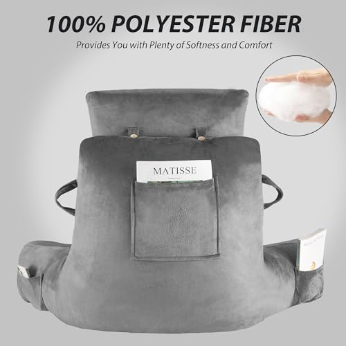 Unisakey YX01-185-GREY Reading Pillows For Sitting In Bed Adult thumb #4