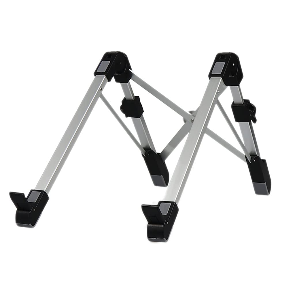 Soporte para computadora portátil plegable de aluminio negro para mesa y oficina