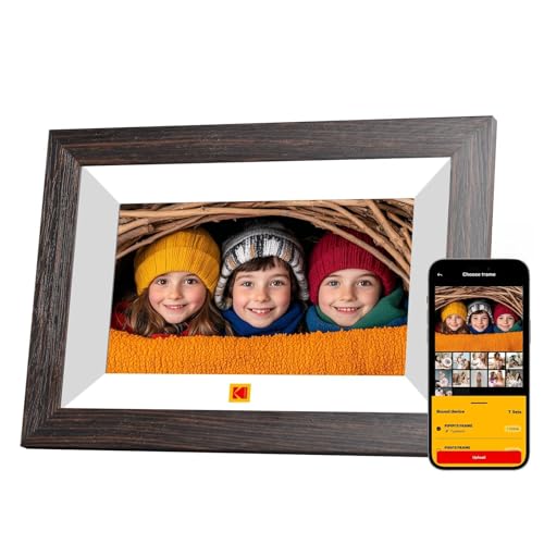 KODAK Cadre Photo Numérique 7 Pouces, WiFi Connecté Cadre Numerique, IPS Écran Tactile, Cadre...