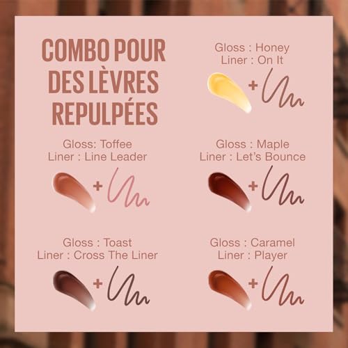 Maybelline New York - Gloss à Lèvres Hydratant & Effet Repulpant Instantané - Enrichi en Acide Hyaluronique - Lifter Gloss Honey'd - Teinte : 028 Maple