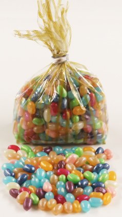 Scotts Cakes Jewel Collection Jelly Belly Jelly Beans in a 8 oz. Gold Stripes Bag