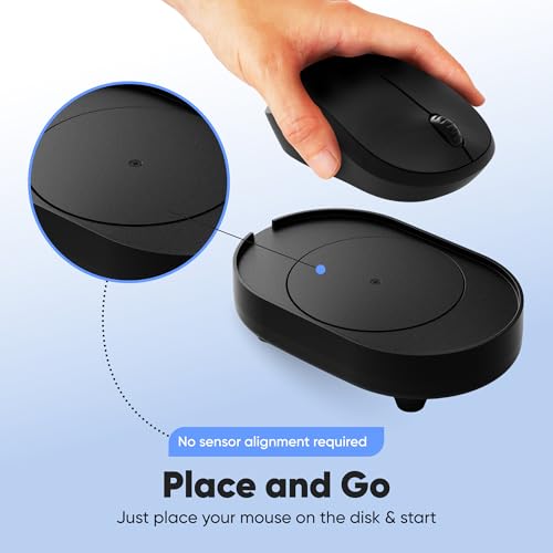 Image of Undetectable Mouse Mover Jiggler, Adjustable Activity, Optional Shut-Off Timer, Random Movement Engine, No Software, Quiet & Undetectable Operation, USA Company (Single Disc)