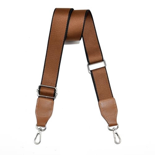 Image of Purse Straps Replacement Crossbody, Universal Wide Shoulder Strap for Bags Adjustable Straps for Handbags (Silvery Hardware)