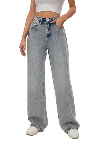 KICZOY Women Wide Leg Jeans High Waist Boyfriends 2026 Jean for Women Stretch Denim Pants — view 5