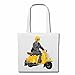 Tasche Umhängetasche Retro Roller Race Racing Formel Motor Team Speed Speedway Classic American Einkaufstasche Schulbeutel Turnbeutel in Weiß