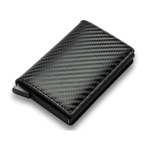 Carteira Porta Cartão Slim Antifurto Pop Up Em Couro Mágica Porta Cartão Rfid Marca Appari