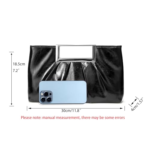 Image of CARIEDO Evening Clutch Bag Bright Color PU Leather Formal Handbag Suitable for Wedding Prom Black Tie Events