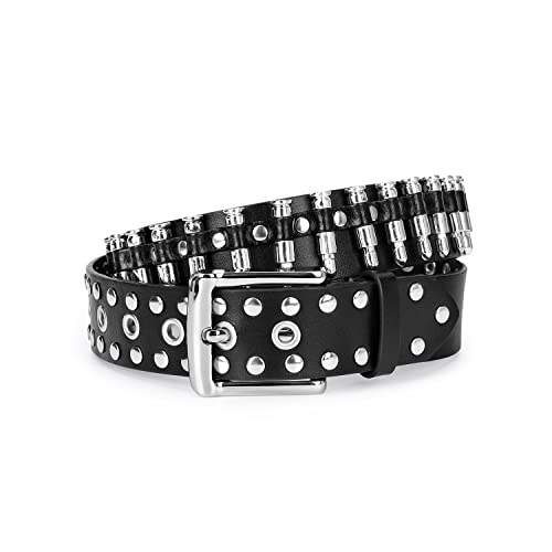 Bullet Rivet Belts Personalized Black Belt Fantastic Pu Leather Belt For Jeans Hip Hop4