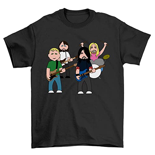 vipwees The Flu Fighters Childrens Unisex Kids Music Organic Cotton T-Shirt Boy/Girl caricat...