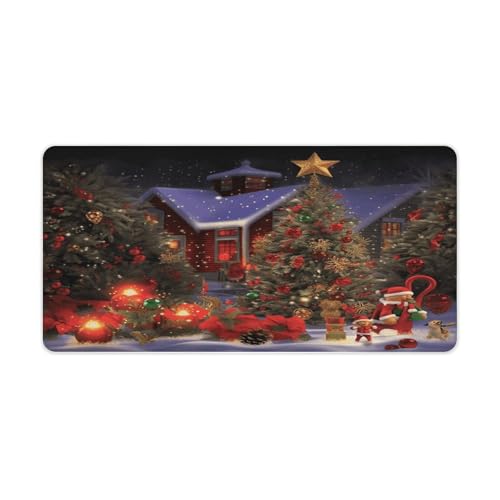 Christmas Cheer Desk Pad con base de goma, grande
