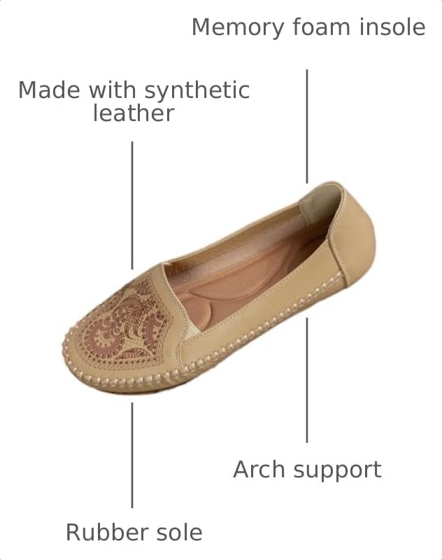 Image of Loafers for Women Leather Business Casual Shoes Comfortable Lightweight Penny Loafers Slip On Work Flats Moccasins Driving Boat Shoes