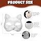 ZhongShuang Masken DIY Set,8 Stück DIY Katzenmasken Zum Bemalen Mit 8 Kuns Fell Und 20 Eye Mesh, Furry Tiermasken Katzenmasken, Mask Für Maskerade Halloween Karneval Cosplay