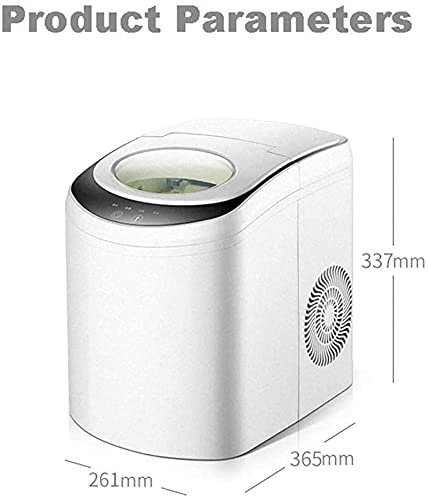 Fabricadora de cubos de hielo, cubeta para hielo de escritorio, máquina pequeña de hielo automática con tanque de agua grande de 2,2 L y limpieza automática, para uso doméstico miniatura 2