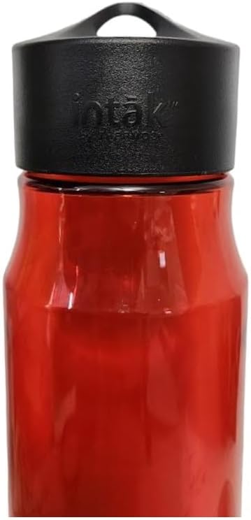 THERMOS intak Hydration Water Bottle Portable Plastic With Handle, Red, 26oz, Pack of 2 - Image 3