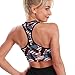 Women Girls Yoga Vest Racerback Comfort Fit Tops with Bralette Pads Removable Outfit for Gym Exercise, American Flag USA Cool Bald Eagle Pattern