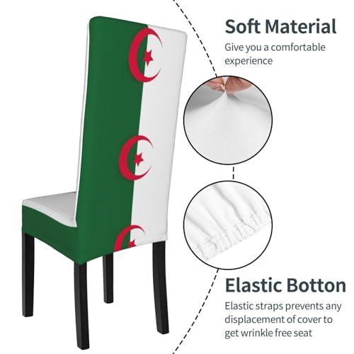 Housse de chaise Algérie extensible et amovible pour chaise salle à manger design - 7