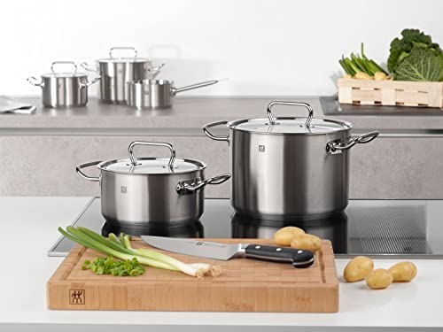 ZWILLING TWIN Classic Bratentopf mit Deckel 28cm, 8.50 L, Induktionsgeeignet, Unbeschichtet, Edelstahl, Silber – Ansicht 2