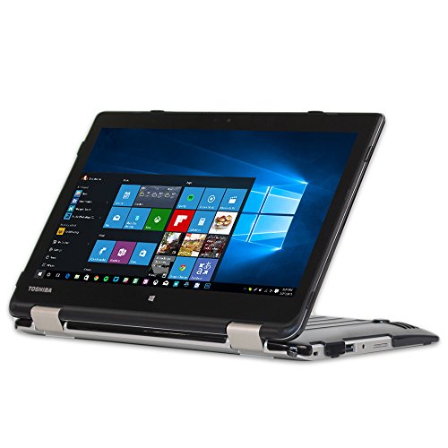 mCover iPearl Hard Shell Case for 11.6-inch Toshiba Satellite Radius 11 L10W Series 2-in-1 Touch Screen Laptop (Black)