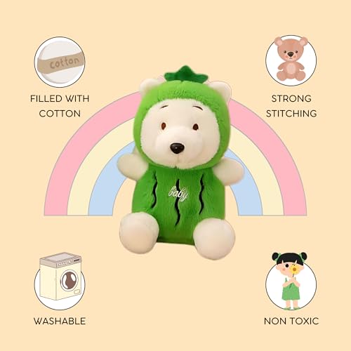 Image of Flufies Plush Toys - Snuggly and Aesthetic Stuff Plush Toys and Baby Toys - Soft Toys for Baby Girl and Baby Boy - Soft Toys for Girlfriend Gift (Pooh)
