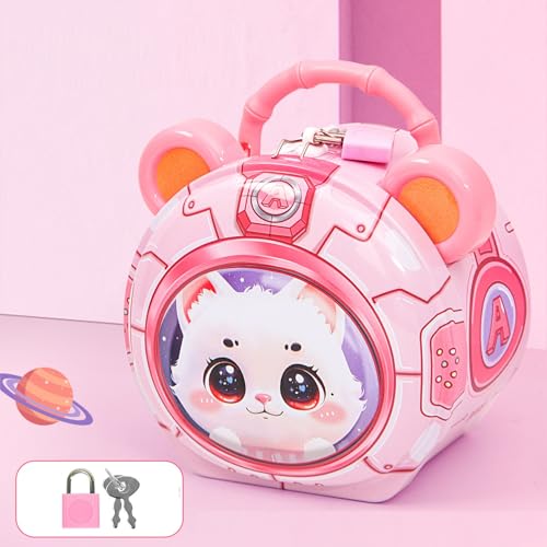 Image of Sajani Cute Cartoon Creative Portable Piggy Bank, Money Saving Box with Combination Lock, Mini Coin Bank Gifts for Boys and Girls, Best Return Gifts for Kids (Pack of 1) (Bunny)