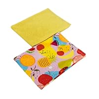 Maisonette Fruit-Design Küchentücher (40x60 cm, 2er-Pack) - 100% Baumwolle Spüllappen & Geschirrtücher - Digital Bedruckte & Farbenfrohe Handtücher