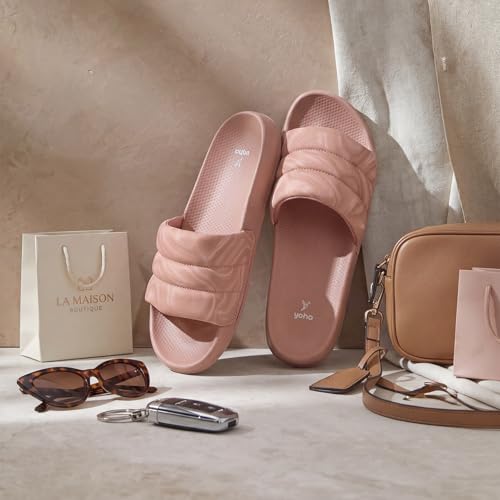 Image of YOHO Women Sliders Dolphy Nova | Snug Fit, Comfortable, Soft and Lightweight Slip Ons, Home Wear Chappal, Flip Flop Footwear for Woman /Ladies /Girls