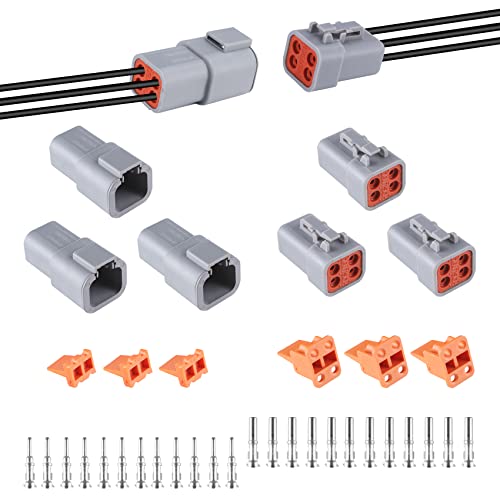 Prise robuste étanche IP65 série DTP 4 broches MUYI en taille 12 de 25 A