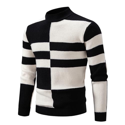 Muscularfit Cute Fall Sweaters for Men Slim Fit Long Sleeve Business Casual Pullover Sweater Winter Fashion Knitted Sweaters