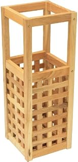 Maribelle Small Square Wooden Umbrella/Walking Stick Storage Bin Stand