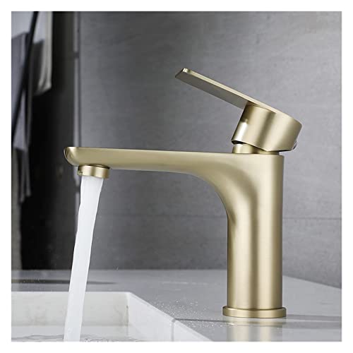 Robinet de lavabo mécanique sur plage mitigeur de salle de bain noir