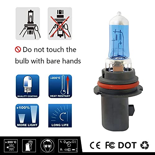 Vexoneye 9007/Hb5 Halogen Headlight Bulb 12V 65/55W Warm White 5000K Lights Headlamp Bright Focos #TOP5