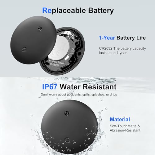 Android Tracker Tags, 1 Pack Google Certified Smart Tracker, Works with Google Find Hub for Keys, Luggage, Kids, Backpacks, Pets, IP67 Waterproof & Replaceable Battery (Android Only) - Image 5