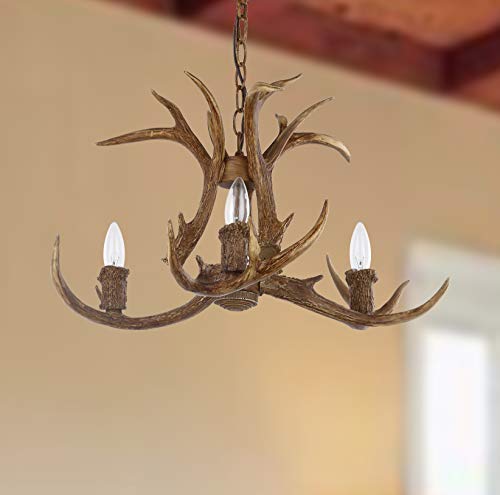 Safavieh Cha4002A Lighting Collection Makani 21.5" Antler Brown Chandelier #TOP2