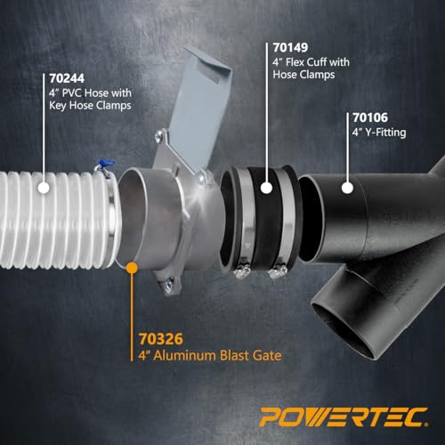 POWERTEC 70326 Aluminum Blast Gate