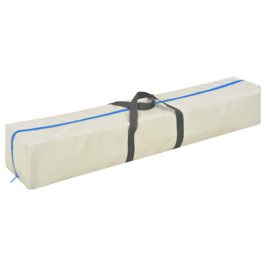 Aufblasbare Gymnastikmatte mit Pumpe 300x100x10 cm PVC Grün rutschfest gepolstert faltbar Trainingsmatte für Pilates Yoga Workout und Sportübungen