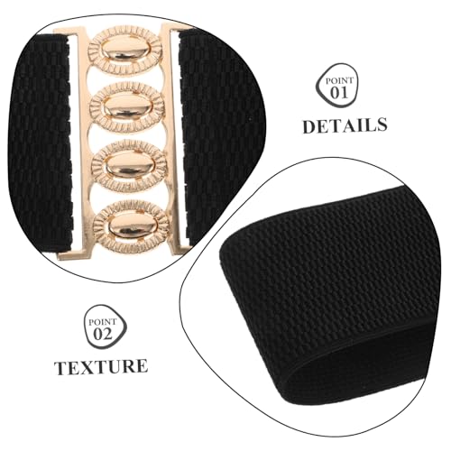 Wide Cinch Belt for Women Adjustable Elastic Waistband Stretcher Chic Fashion Accessory for Dresses Minimalist Design Elevate Your Style3