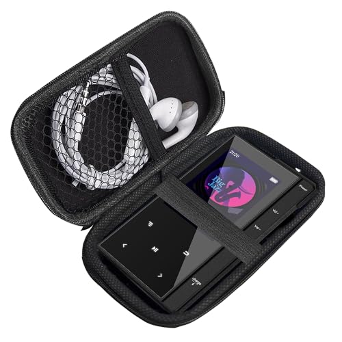 Compatible with Phinistec Z6 MP3 Player Case, Lamshaw Durable EVA Carrying Case, Shockproof & Lightweight Protective Cover Compatible for Phinistec Z6, Z6 Pro MP3 Player (Black)