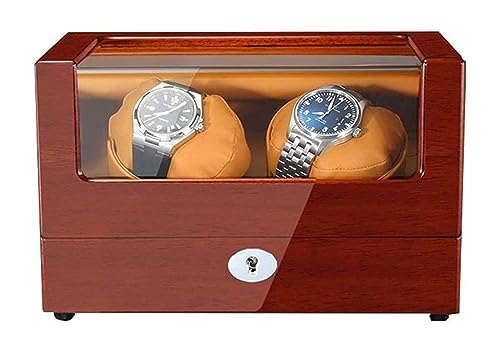 Cajas giratorias Caja enrolladora de reloj automática, enrollador de reloj for relojes con almohadas de reloj suaves y flexibles, reloj giratorio extremadamente silencioso alimentado Expositor de cole