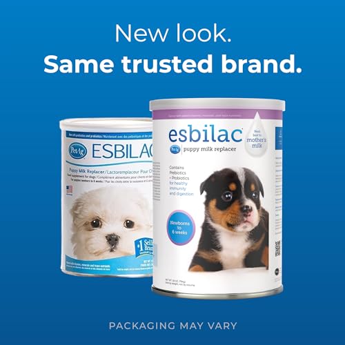 Pet-Ag-Esbilac-Puppy-Milk-Replacer-Powder-28-oz-Powdered-Puppy-Formula-with-Prebiotics-Probiotics-Vitamins-for-Puppies-Newborn-to-Six-Weeks-Old-Easy-to-Digest Pet Ag Esbilac Puppy Milk Replacer Powder 28 oz Powdered Puppy Formula with Prebiotics Probiotics Vitamins for Puppies Newborn to Six Weeks Old Easy to Digest