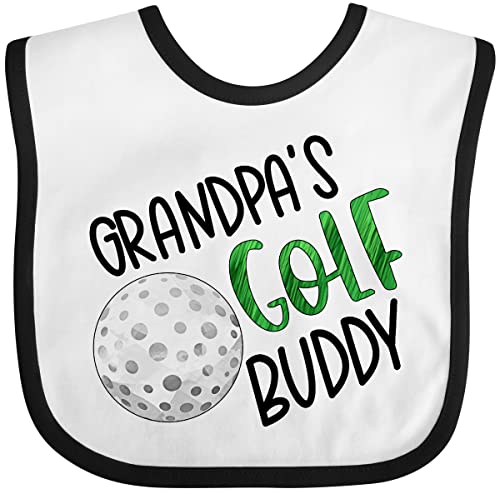 inktastic Grandpa's Golf Buddy with Golf Ball Baby Bib