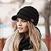 C.C Hatsandscarf Exclusives Women's Ribbed Knit Hat with Brim (YJ-131) (Black Amazon)