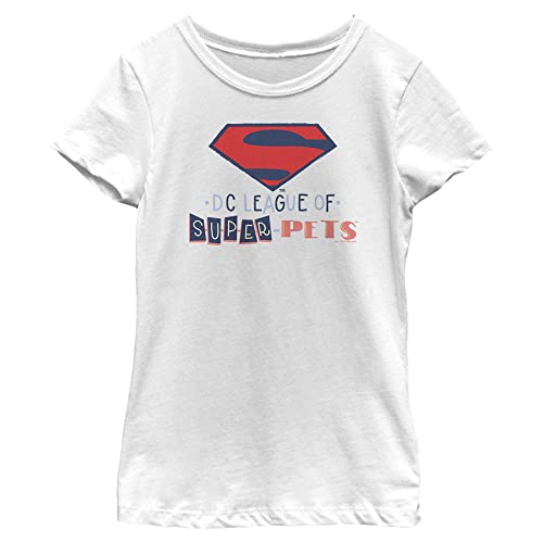 T-shirt DC Super Pets fille Warner Bros en coton doux anti-irritation pour peau sensible