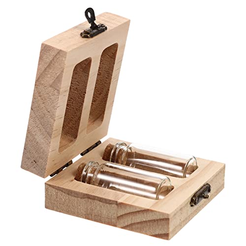 Healvian Cordon Ombilical Souvenir Boîte Cordon Ombilical de Stockage Boîte de Collection de Poils Fœtaux Souvenir Boîte de Rangement Souvenir 2 Bouteilles Cover