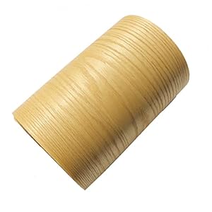 1 roll 2.5 meter natuurlijk rood fineer handgemaakt Diy Massief hout decoratief paneel decoratief patroon (Wood Diameter…