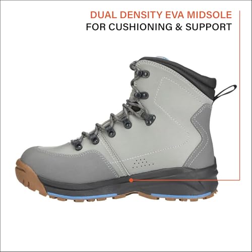 Product Image 5: Simms FreeSalt Wading Boots for Men and Women - Rugged Saltwater Fishing Shoes for Coastal and Brackish-Water Expeditions - Cinder - 10