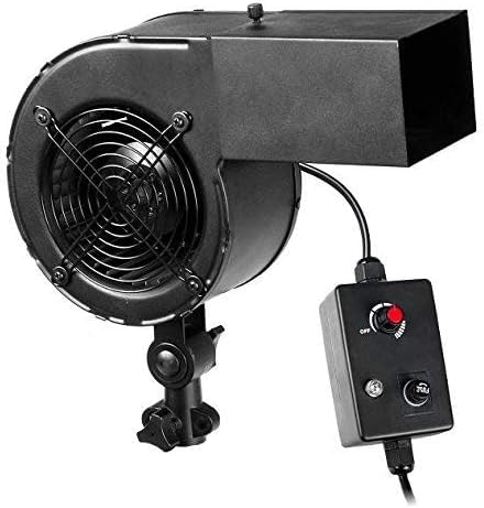 ONPIRA Profi Windmaschine 120W 5,5m³/m stufenlos regelbar Fotostudio Wind Machine Radiallüfter (Windmaschine)