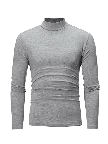 Cacharrel Blusa Masculina Gola Alta Segunda Pele (GG, Cinza)