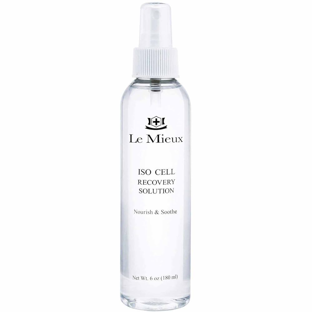 Le Mieux Iso-Cell Recovery Solution Facial Toner - Soothing Face Mist, Hydrating Amino Acid & Mineral Spray to Help Calm Post-Treatment Skin, No Parabens or Sulfates (6 oz / 180 ml)